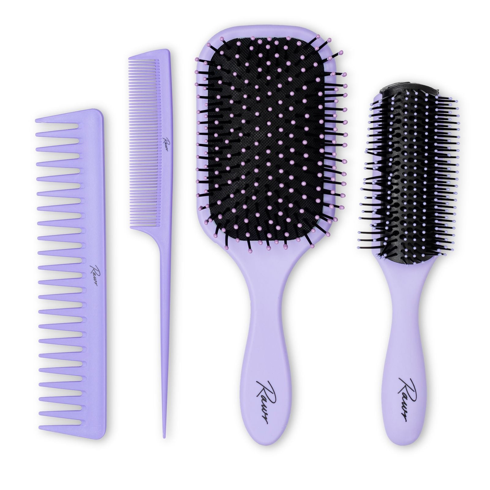 Hair Brush Styling Set - Purple