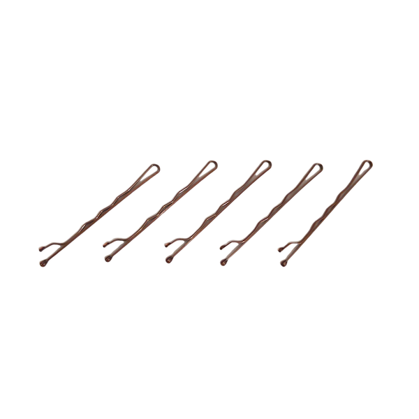 Hair Grips - Brown (Pack Of 24)