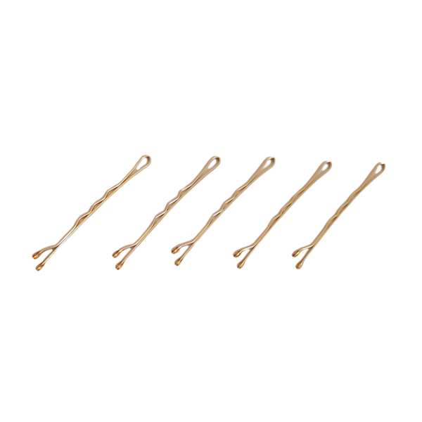 Hair Grips - Gold (Pack Of 24)