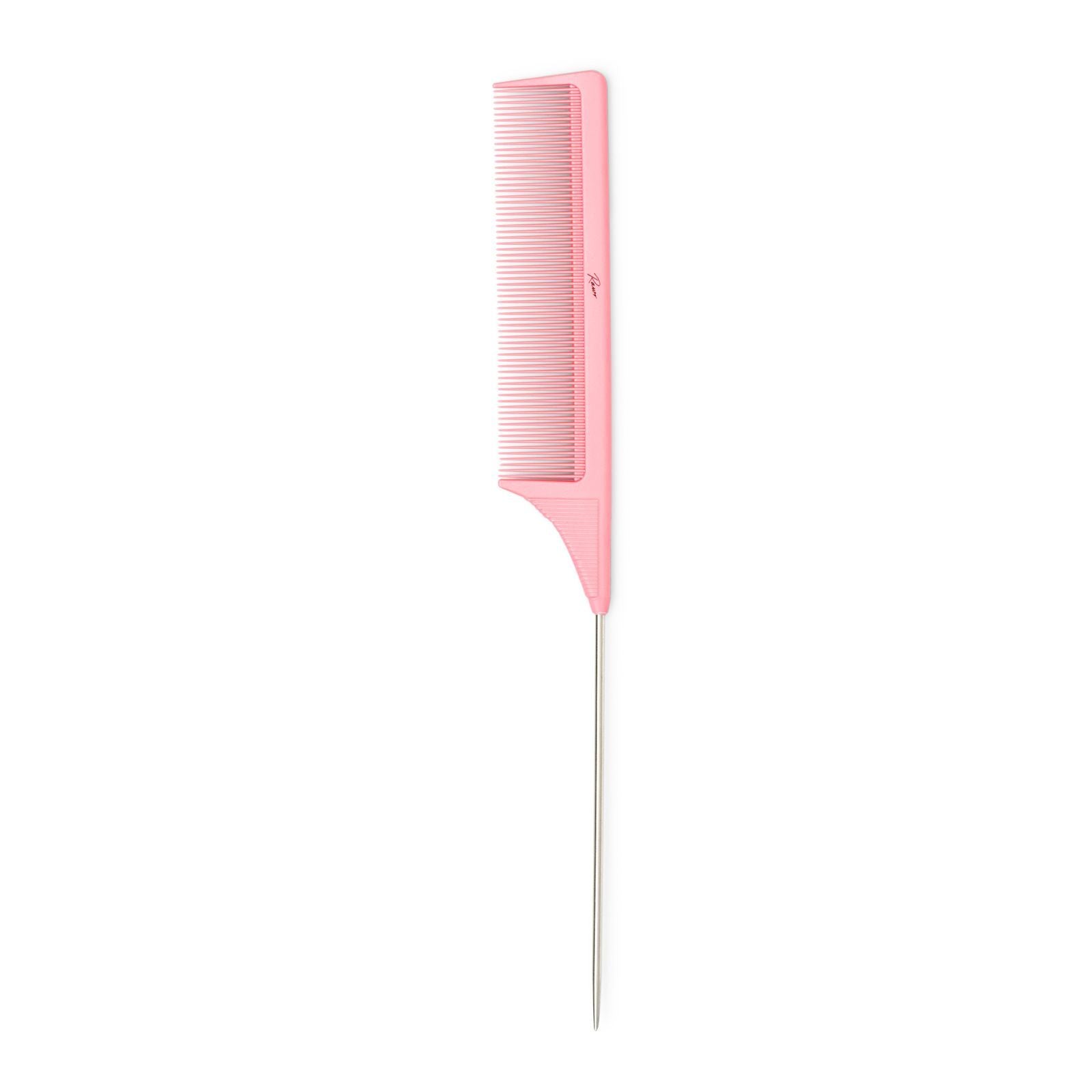 Metal Tail Comb - Pink