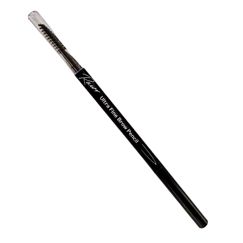 Rawr Ultra Fine Brow Pencil & Brush Black