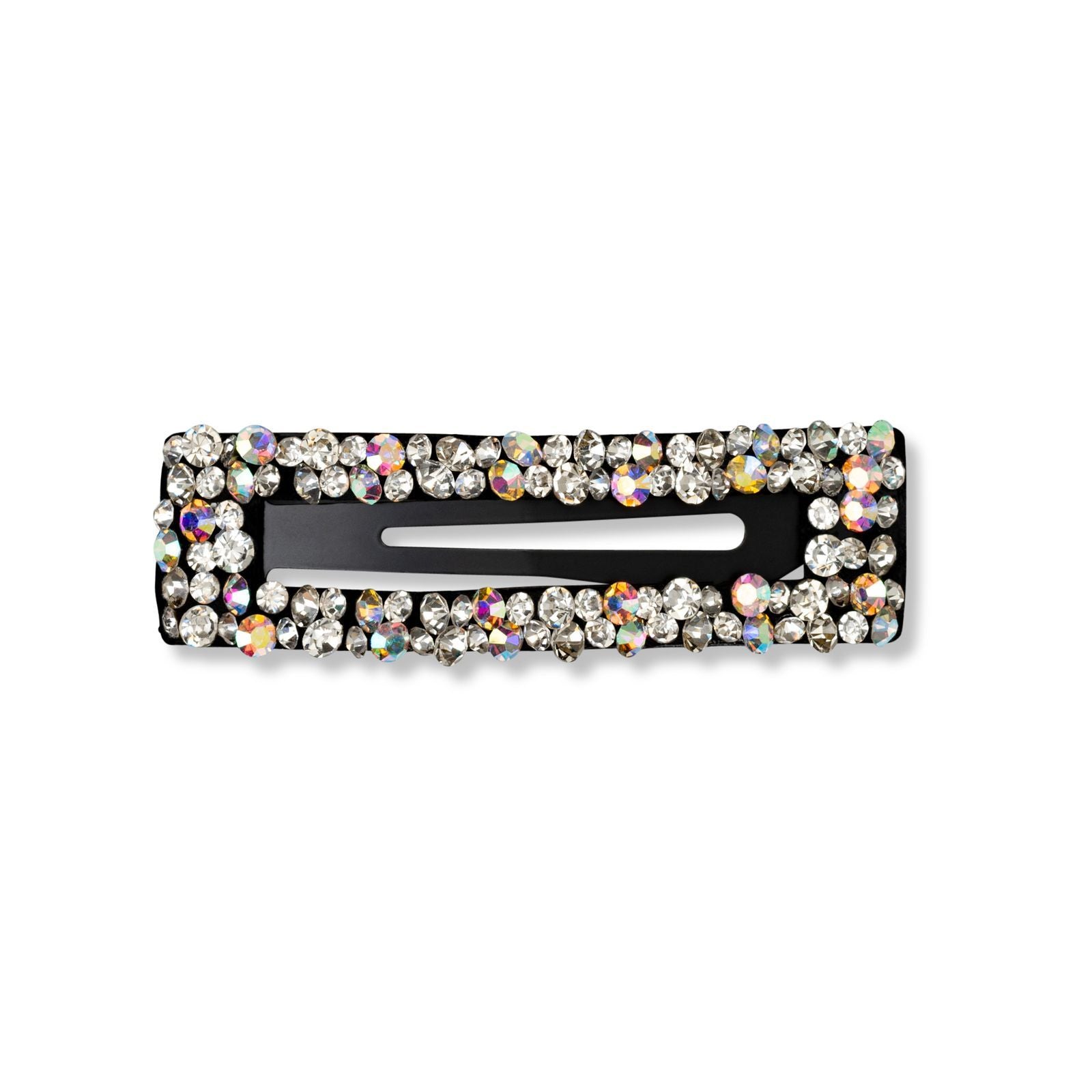 Rectangle Rhinestone Slide - Silver