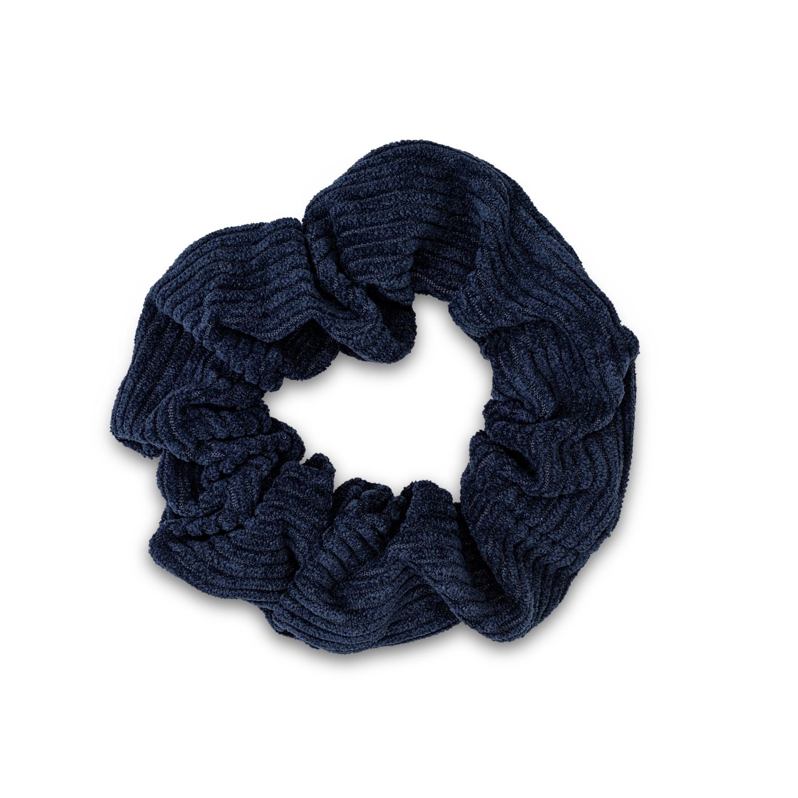 Ribbed Scrunchie - Blue