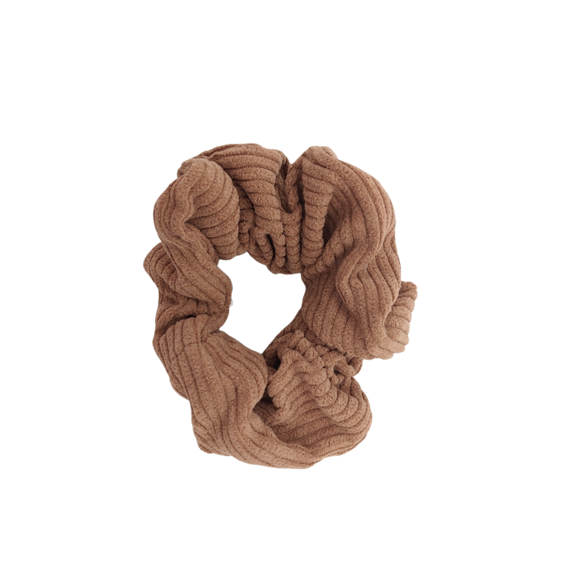 Ribbed Scrunchie - Tan