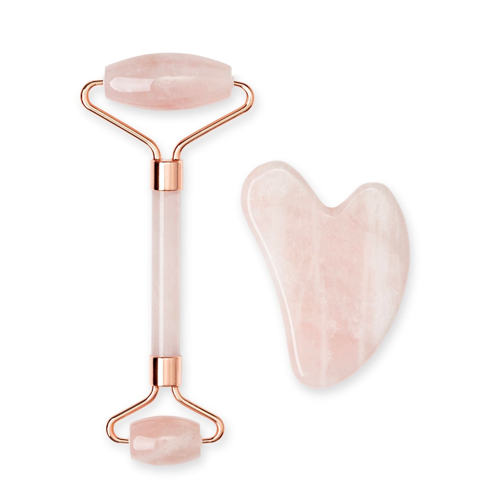 Rose Quartz Roller & Gua Sha Set