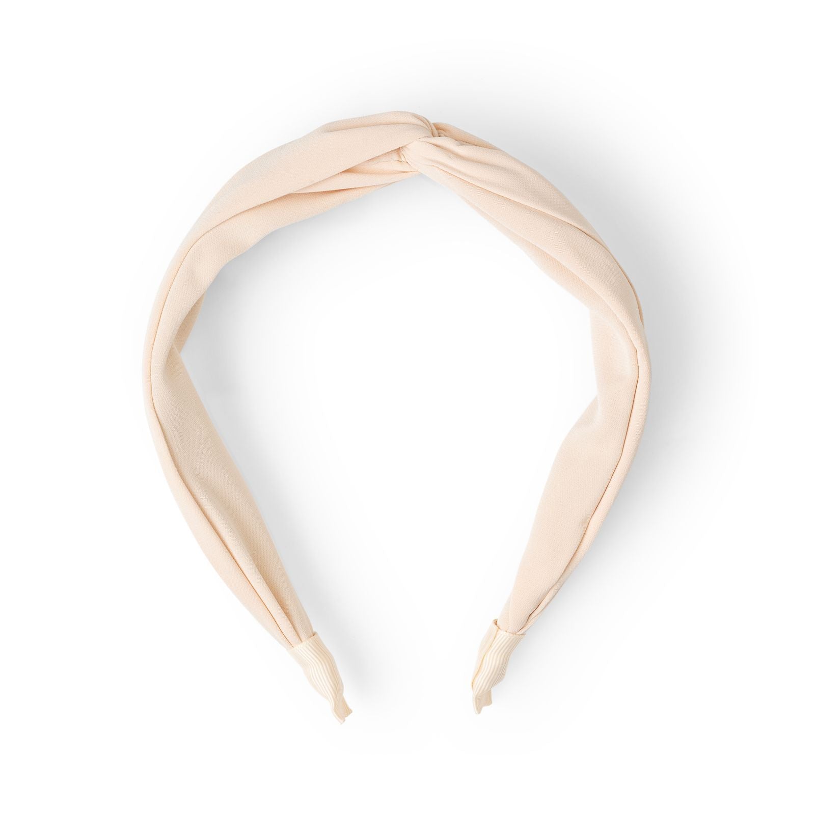 Satin Knotted Headband - Cream